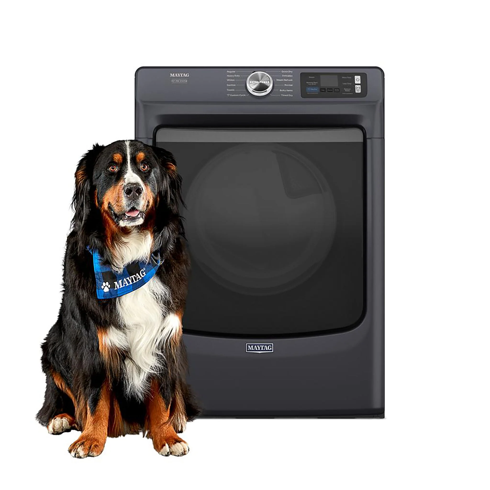 Maytag Midnight Steel Gas Dryer with Pet Pro (7.4 Cu.Ft.) - MGD7020RF - Image 2