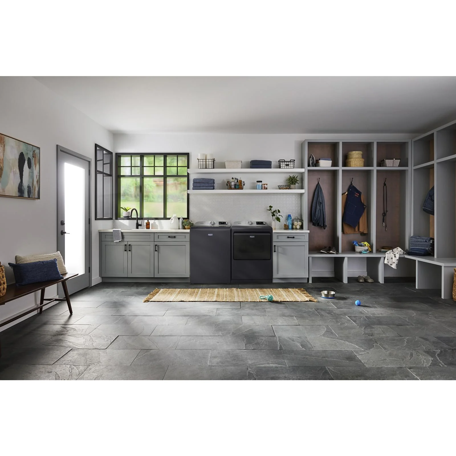 Maytag Midnight Steel Gas Dryer with Pet Pro (7.4 cu.ft.) - MGD7205RF - Image 2