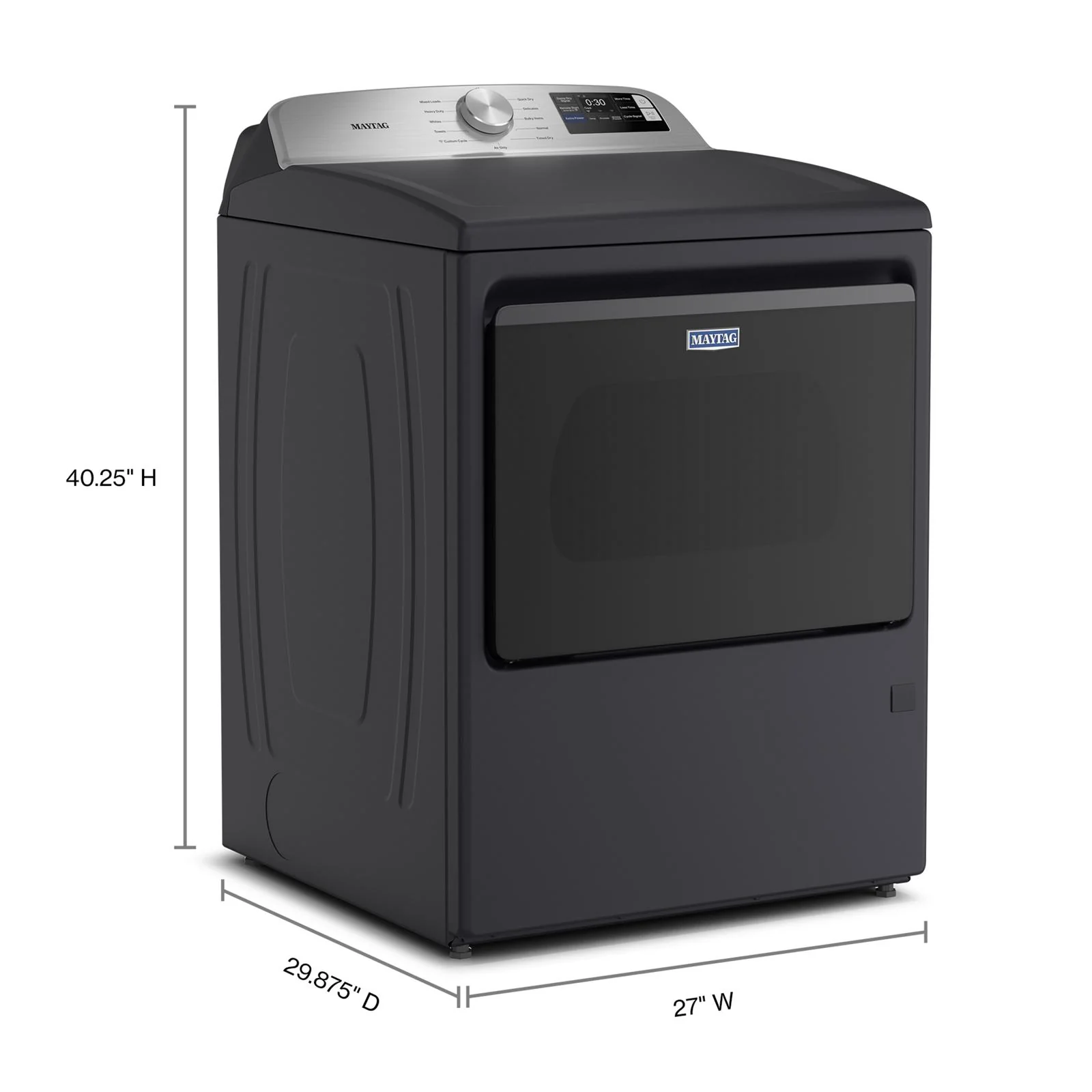 Maytag Midnight Steel Smart Electric Dryer (7.4 Cu. Ft.) with Extra Power - YMED6205RF - Image 7