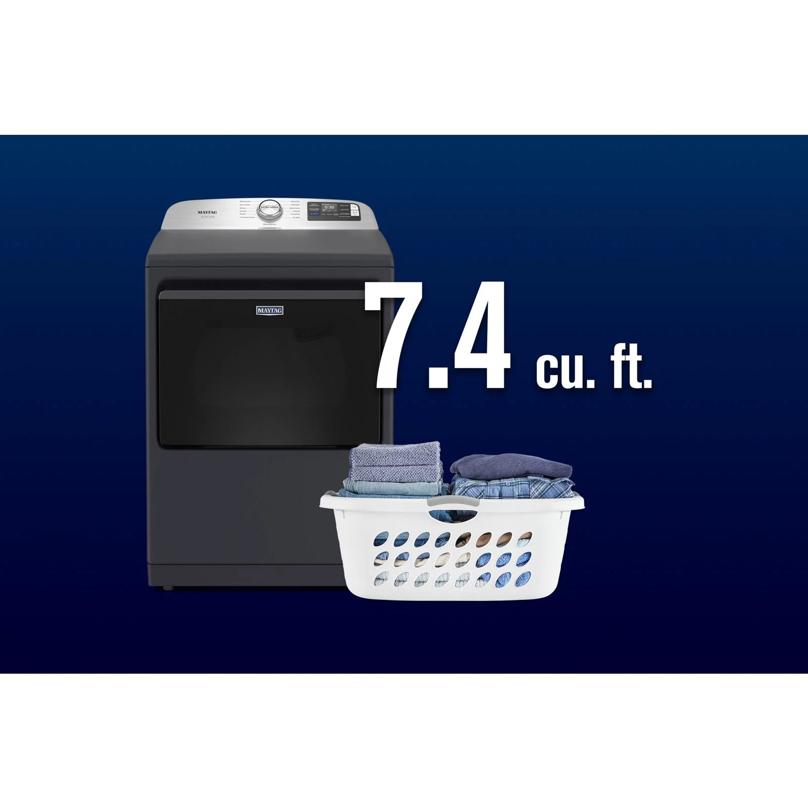 Maytag Midnight Steel Smart Steam Electric Dryer (7.4 Cu. Ft.) with Pet Pro System - YMED7205RF - Image 8