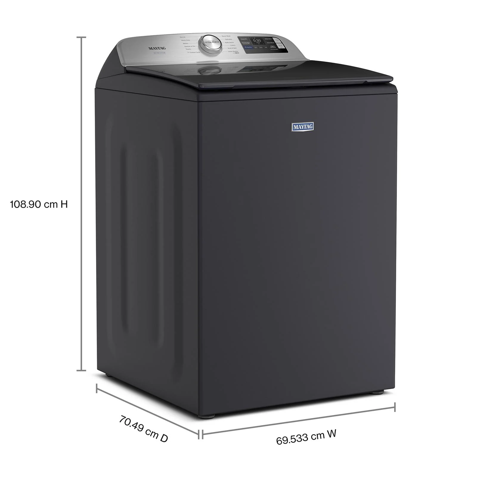 Maytag Midnight Steel Top-Load Washer with Pet Pro (6 cu.ft.) - MTW7205RF - Image 3