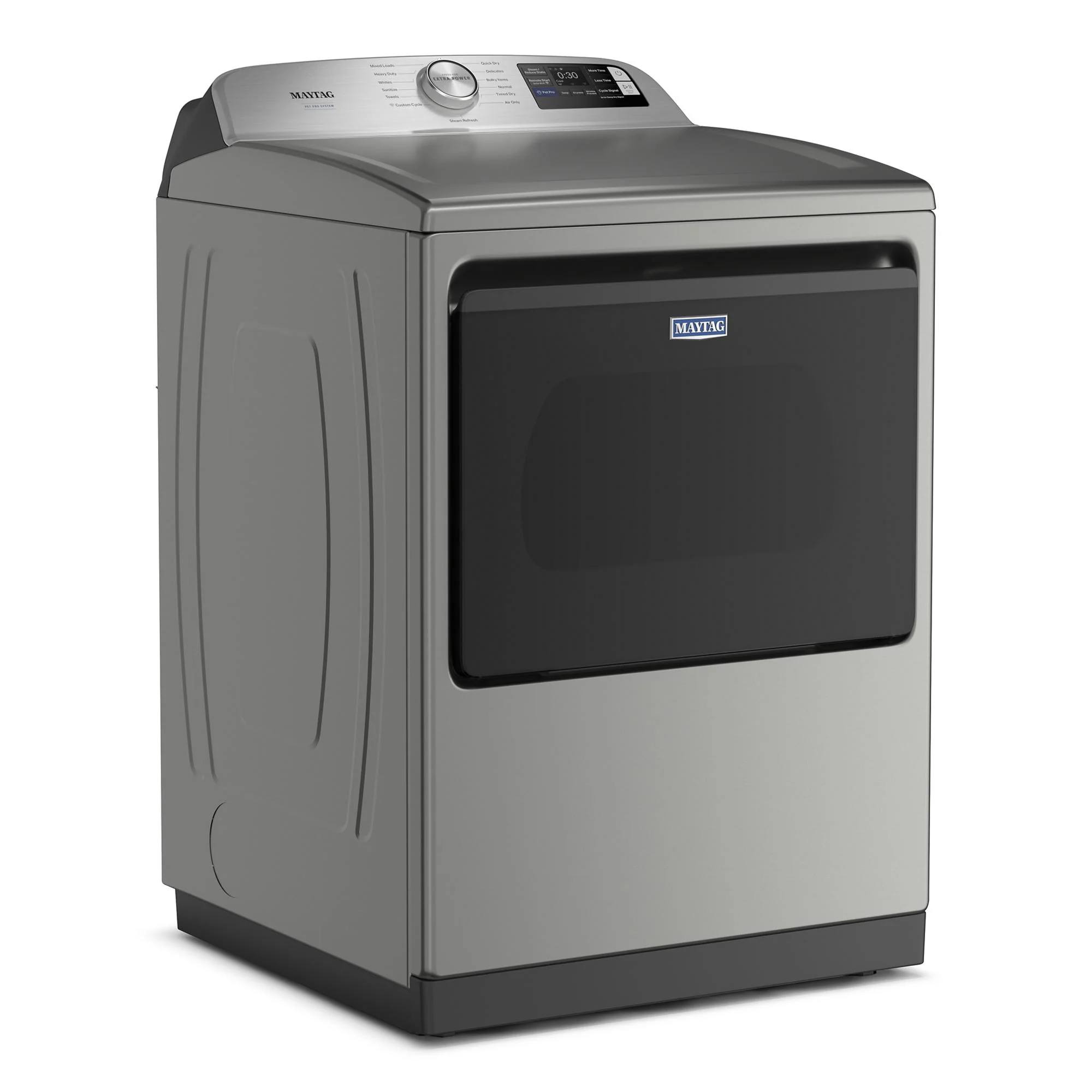 Maytag Radiant Silver Smart Steam Electric Dryer ( 7.4 Cu. Ft.) with Pet Pro System - YMED7205RR - Image 3