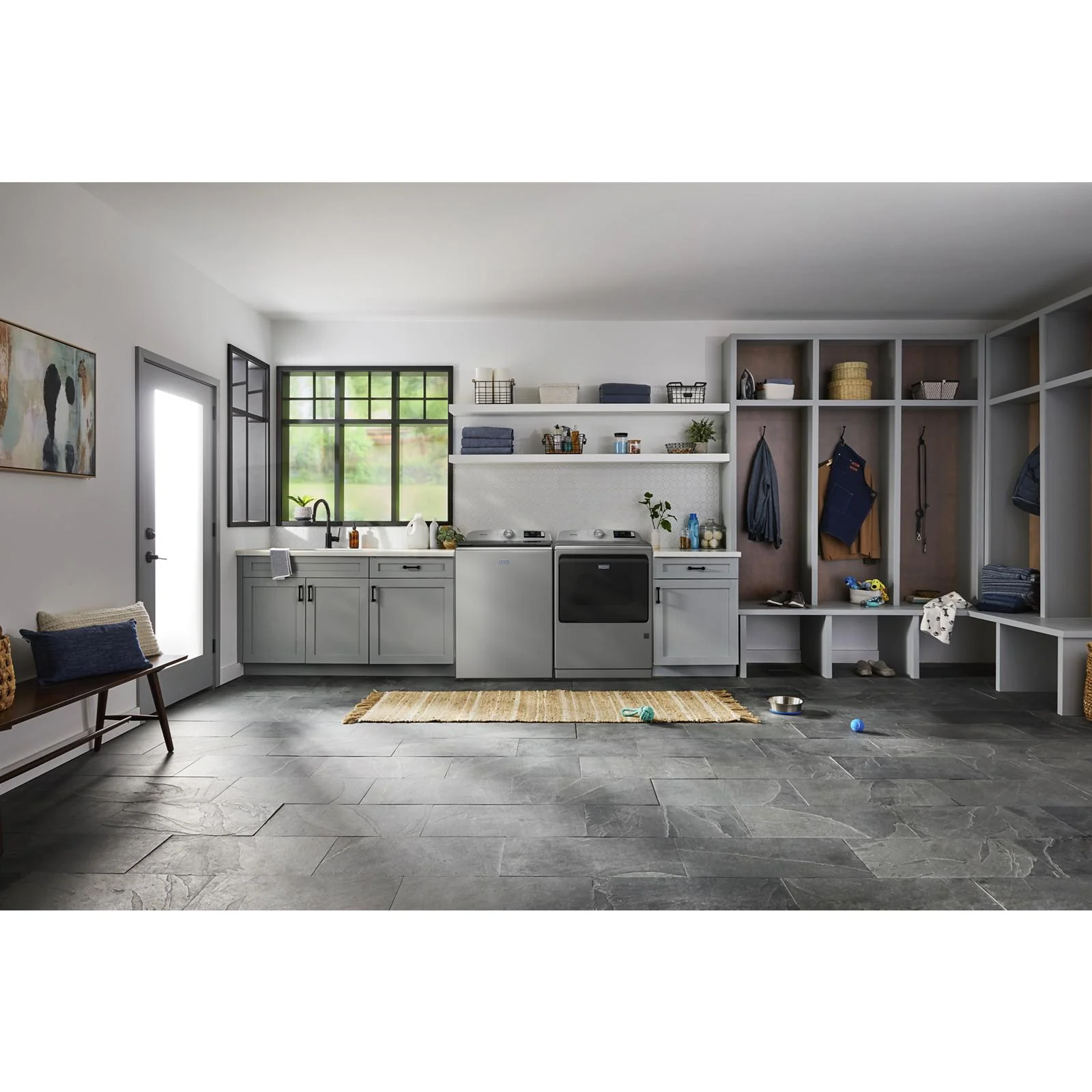 Maytag Silver Gas Dryer with Pet Pro (7.4 cu.ft.) - MGD7205RR - Image 2
