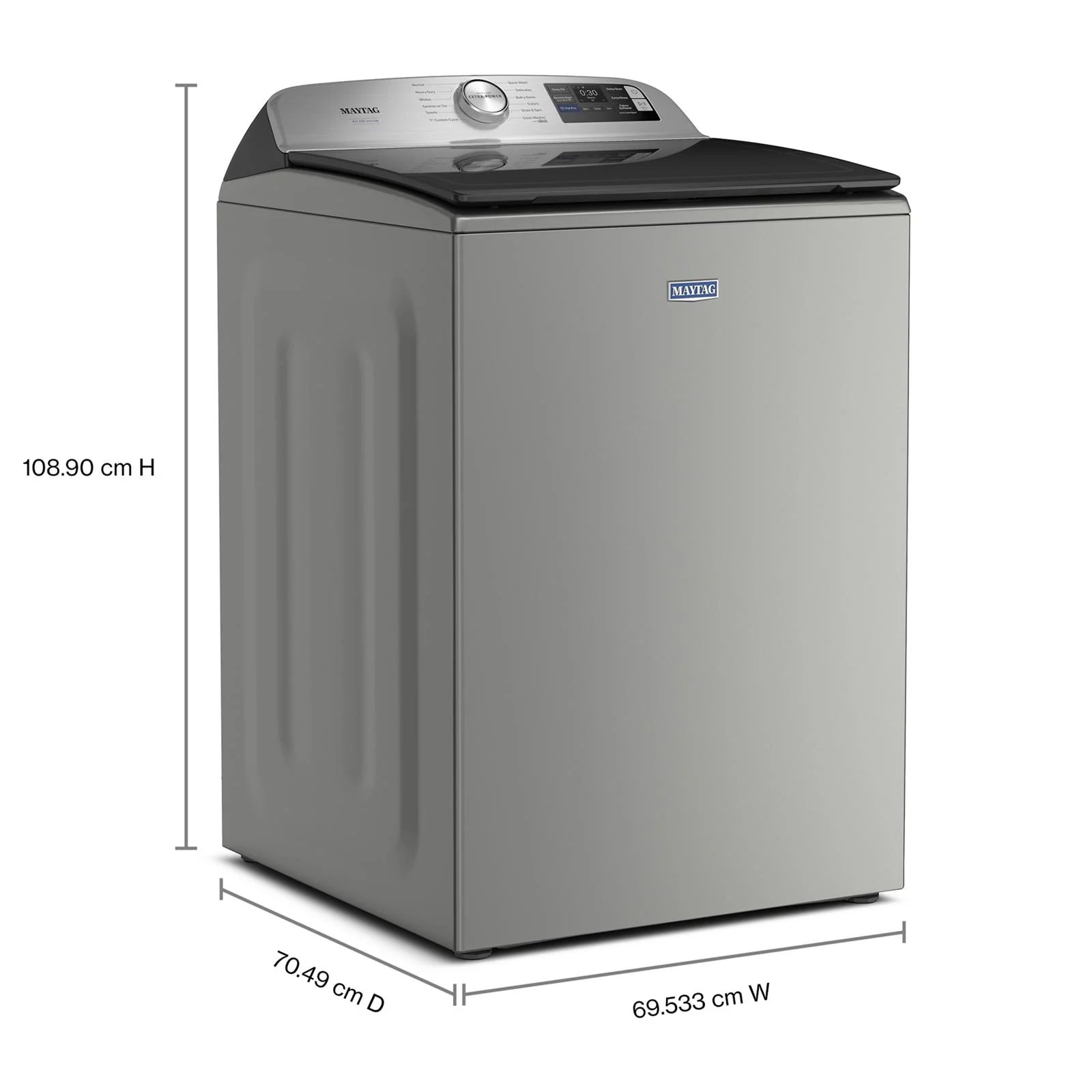 Maytag Silver Top-Load Washer with Pet Pro (6 cu.ft.) - MTW7205RR - Image 3