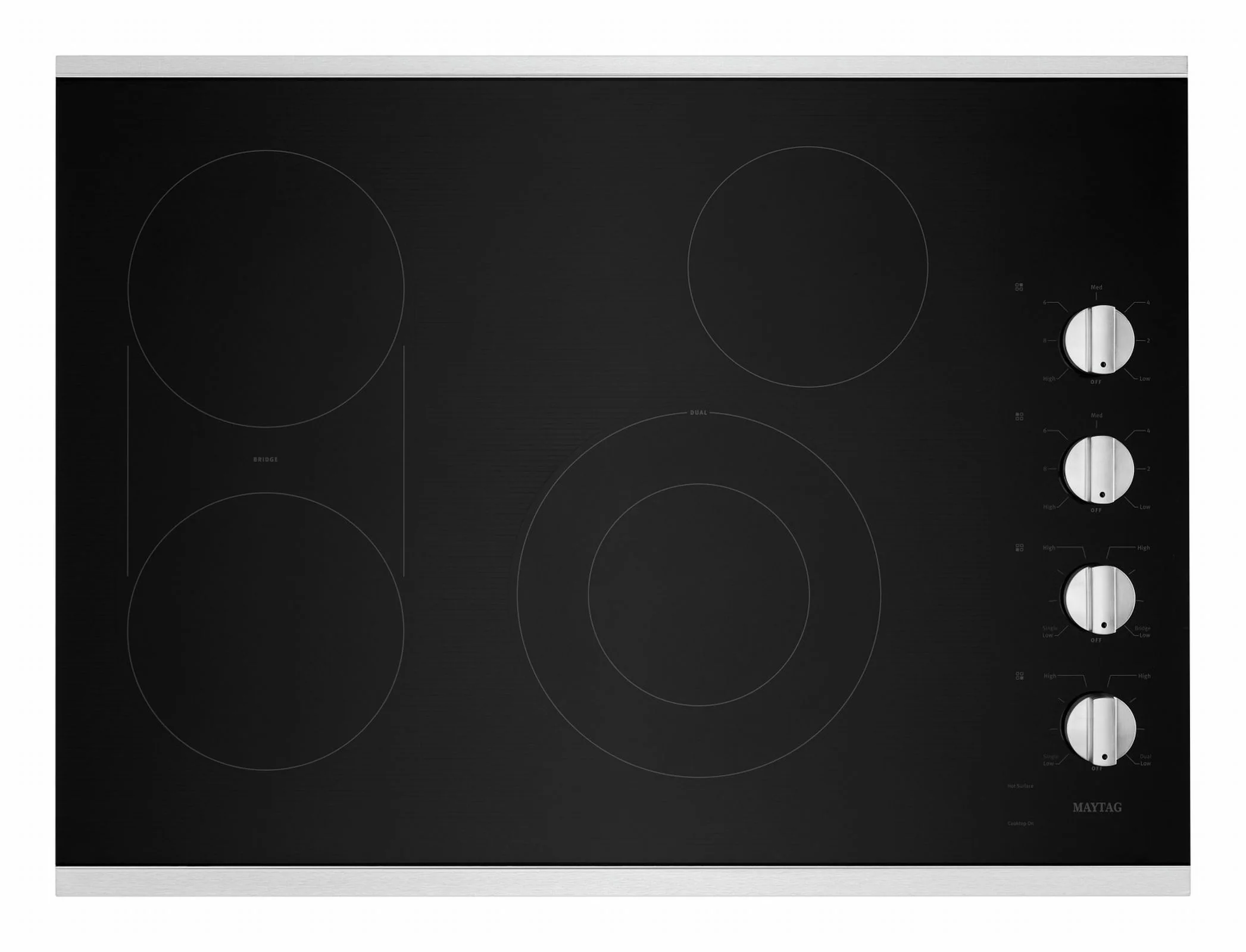 Maytag Stainless Steel 30" Electric Cooktop - MEC8830HS - Image 2