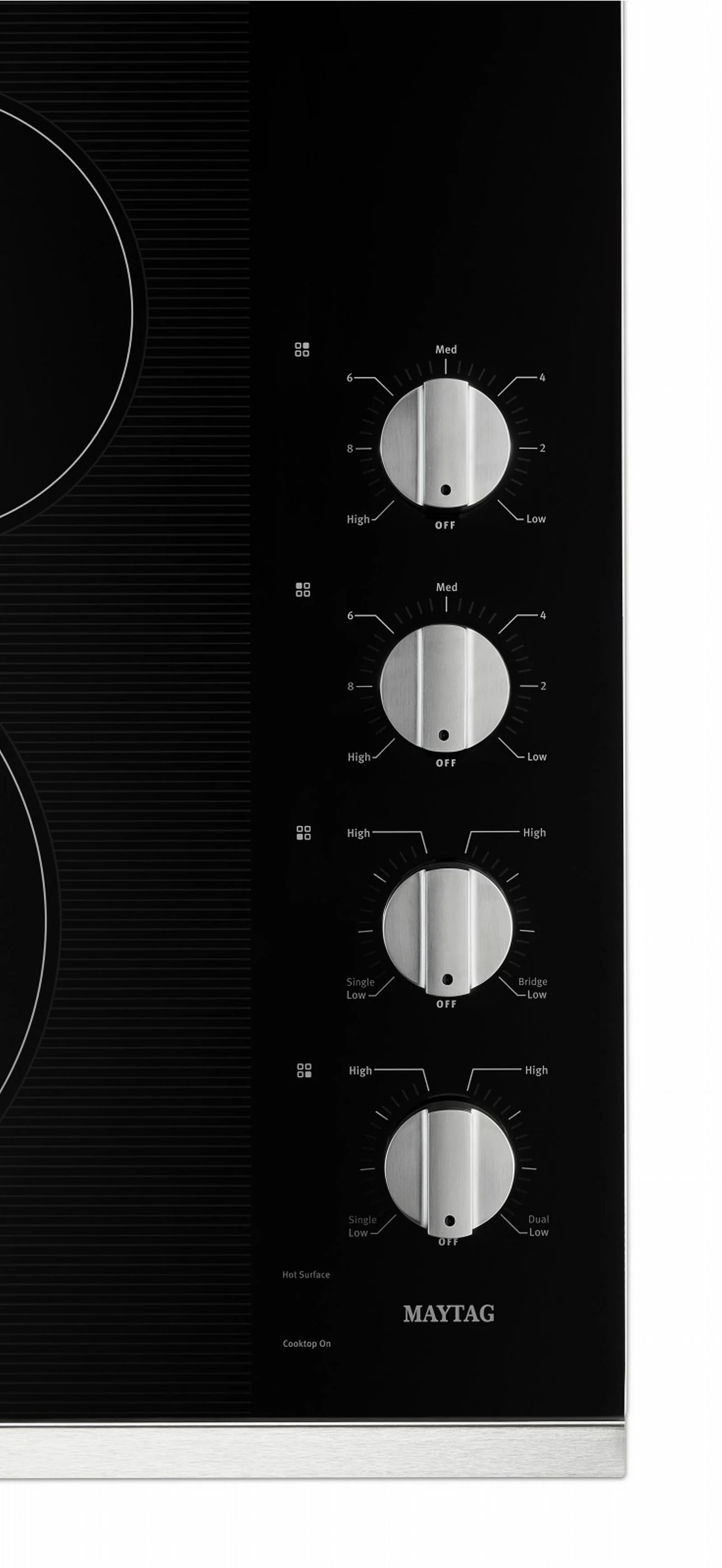Maytag Stainless Steel 30" Electric Cooktop - MEC8830HS - Image 4