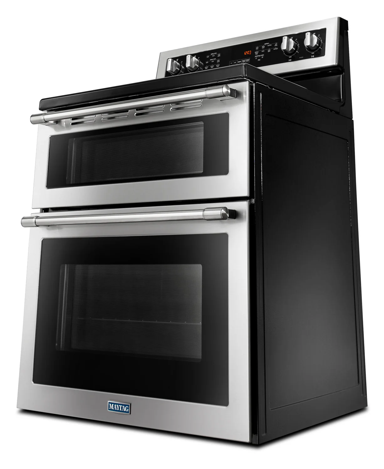Maytag Stainless Steel Freestanding Electric Double Oven Range (6.7 Cu. Ft.) - YMET8800FZ - Image 3