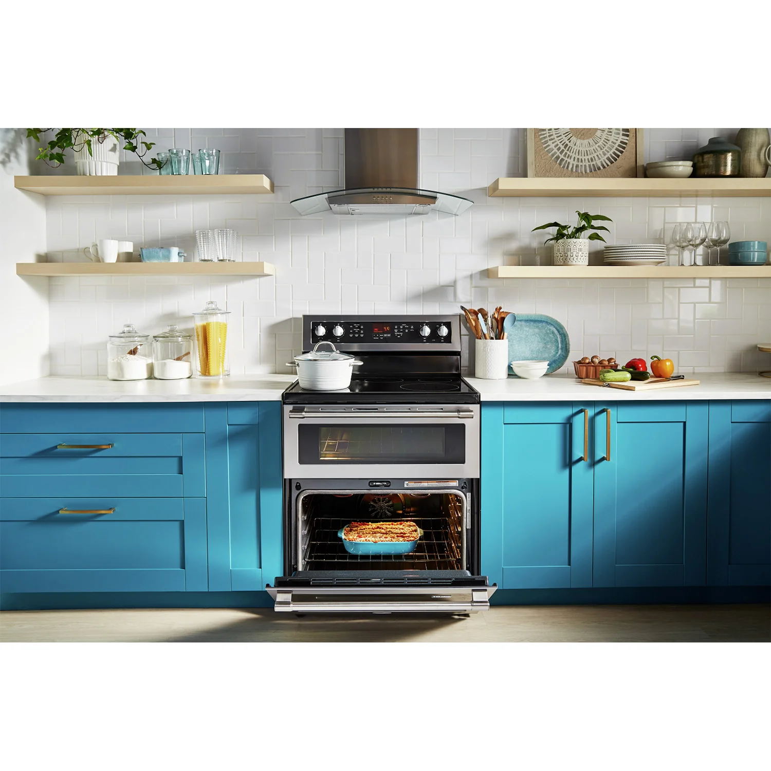 Maytag Stainless Steel Freestanding Electric Double Oven Range (6.7 Cu. Ft.) - YMET8800FZ - Image 8