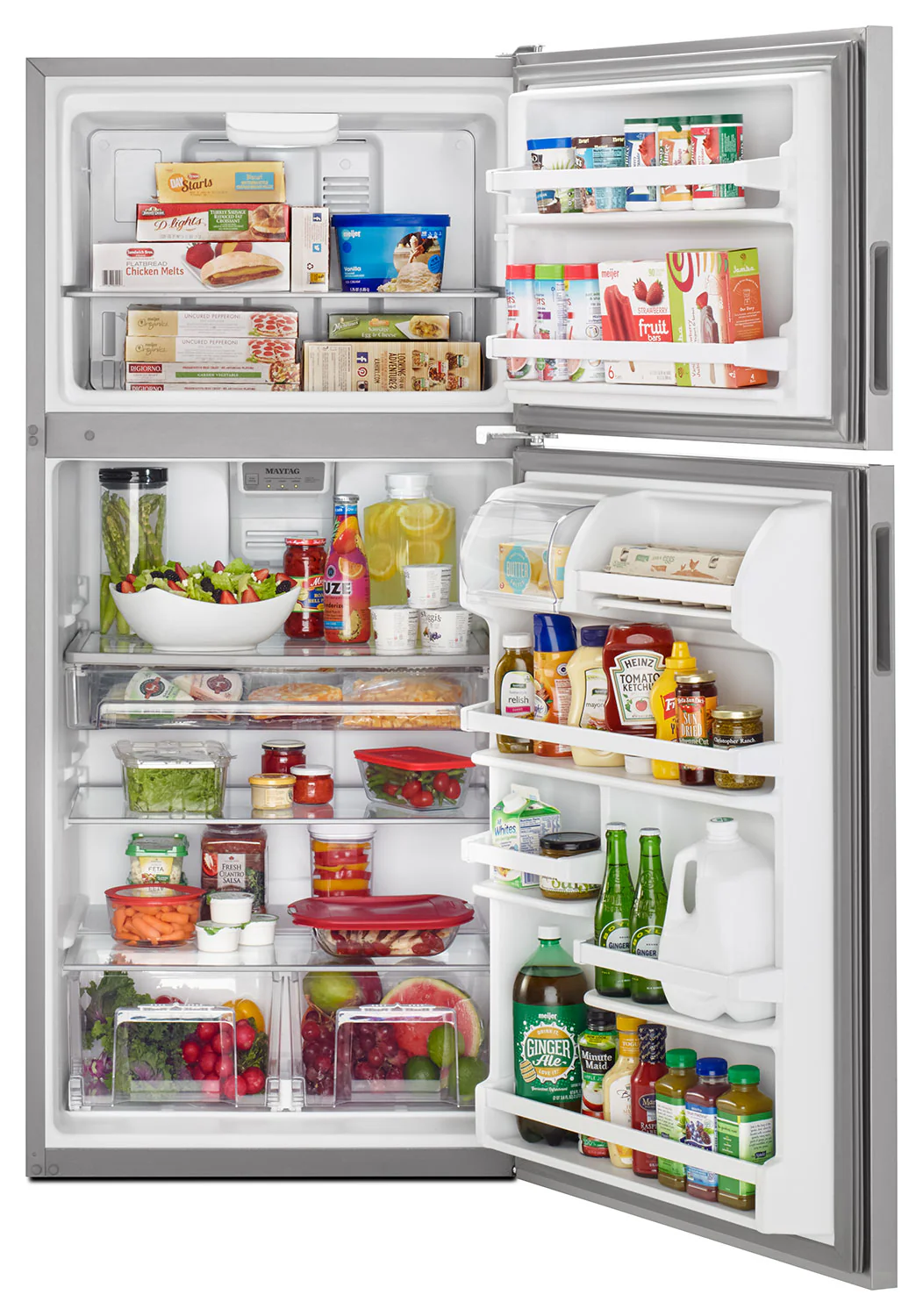 Maytag 33" 21 Cu. Ft. Stainless Steel Top-Freezer Refrigerator - MRT311FFFZ - Image 2