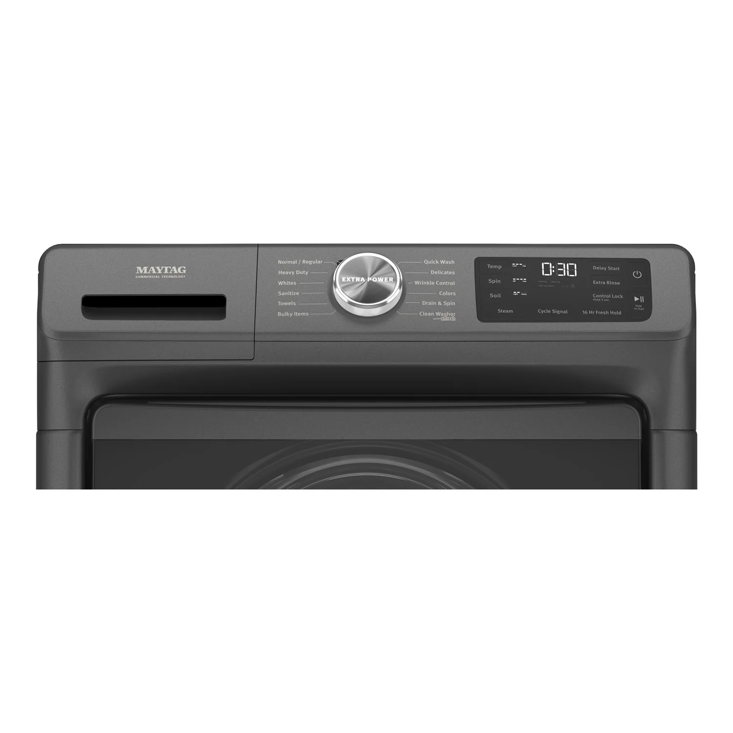 Maytag Volcano Black Front-Load Washer (5.5 cu. ft.) & Electric Dryer (7.3 cu. ft.) - MHW6630MBK/YMED5630MBK - Image 3