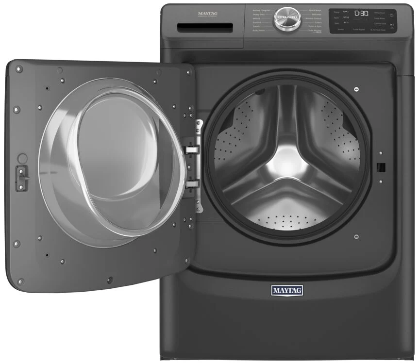 Maytag Volcano Black Front Load Washer with Extra Power and 16-Hr Fresh Hold® (5.5 cu. ft.) - MHW6630MBK - Image 3