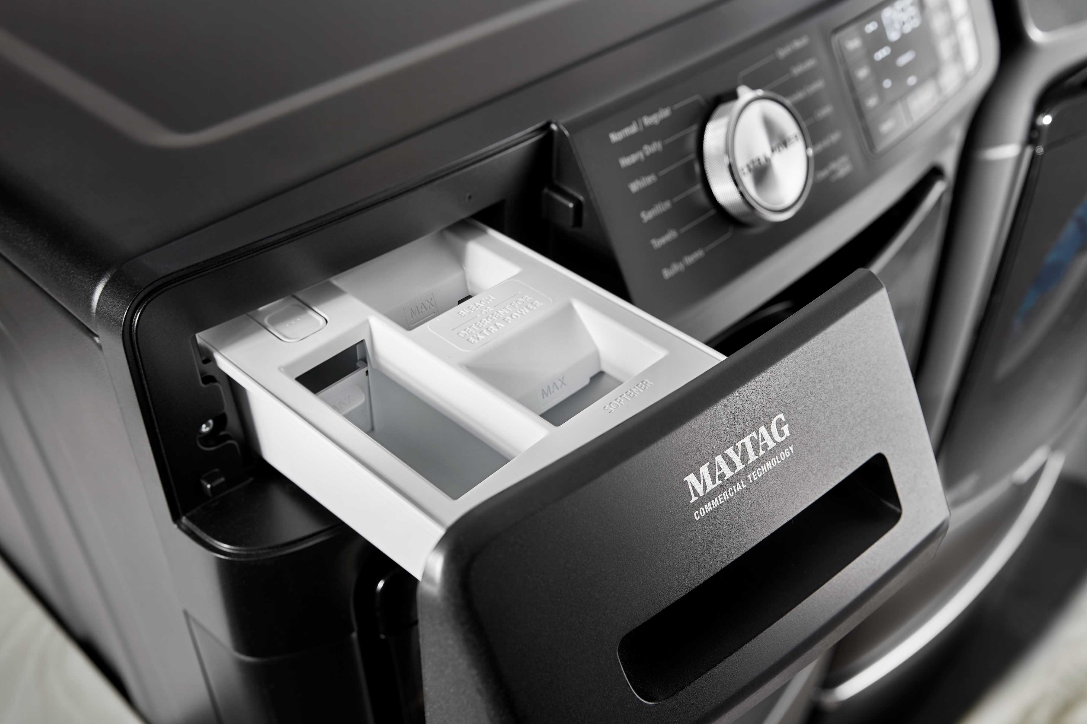 Maytag Volcano Black Front Load Washer with Extra Power and 16-Hr Fresh Hold® (5.5 cu. ft.) - MHW6630MBK - Image 4