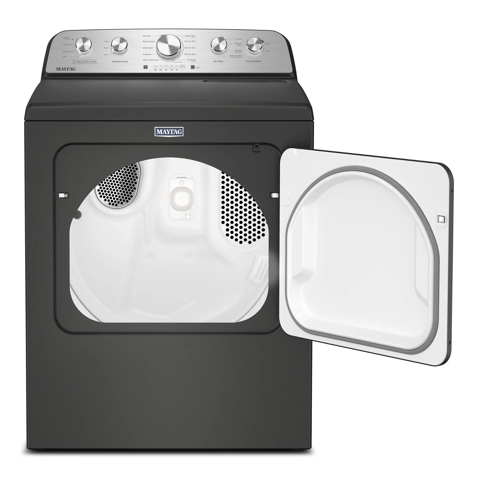 Maytag Volcano Black Steam Gas Dryer (7.0 Cu. Ft.) with Extra Power and Pet Pro Option - MGD5605RU - Image 4