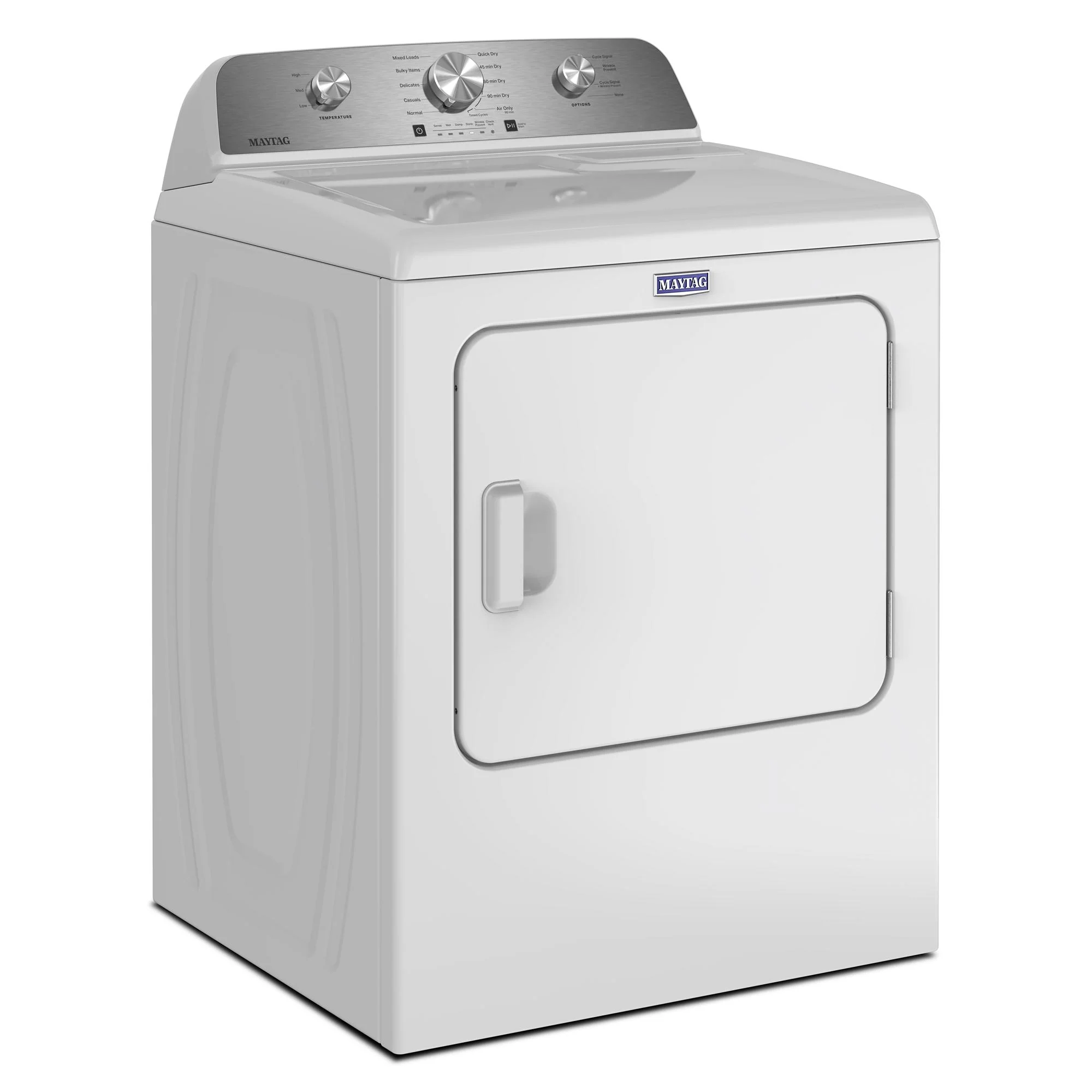 Maytag White Electric Dryer (7.0 Cu. Ft.) with Wrinkle Prevent Option - YMED4205SW - Image 3