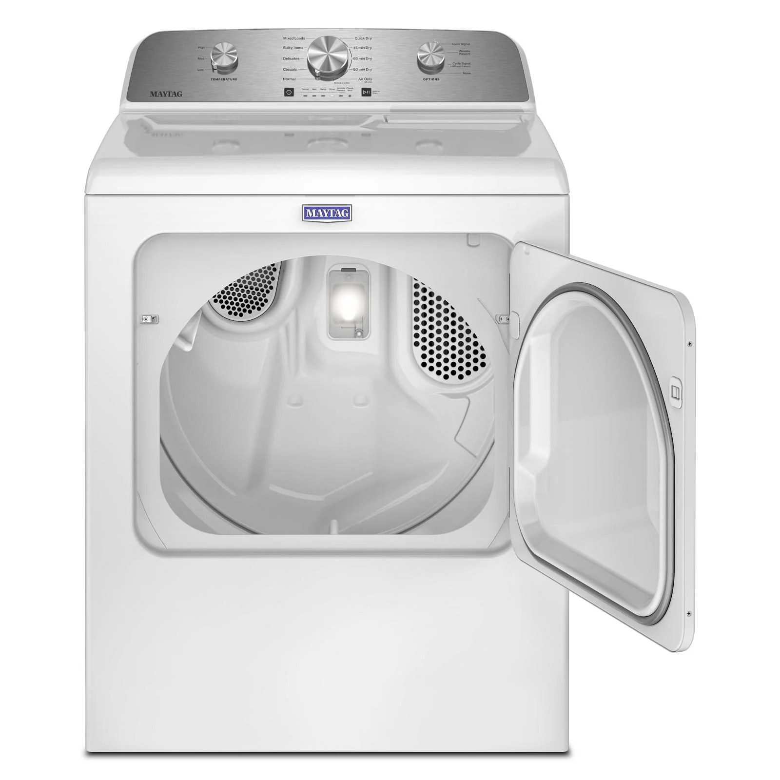 Maytag White Electric Dryer (7.0 Cu. Ft.) with Wrinkle Prevent Option - YMED4205SW - Image 4