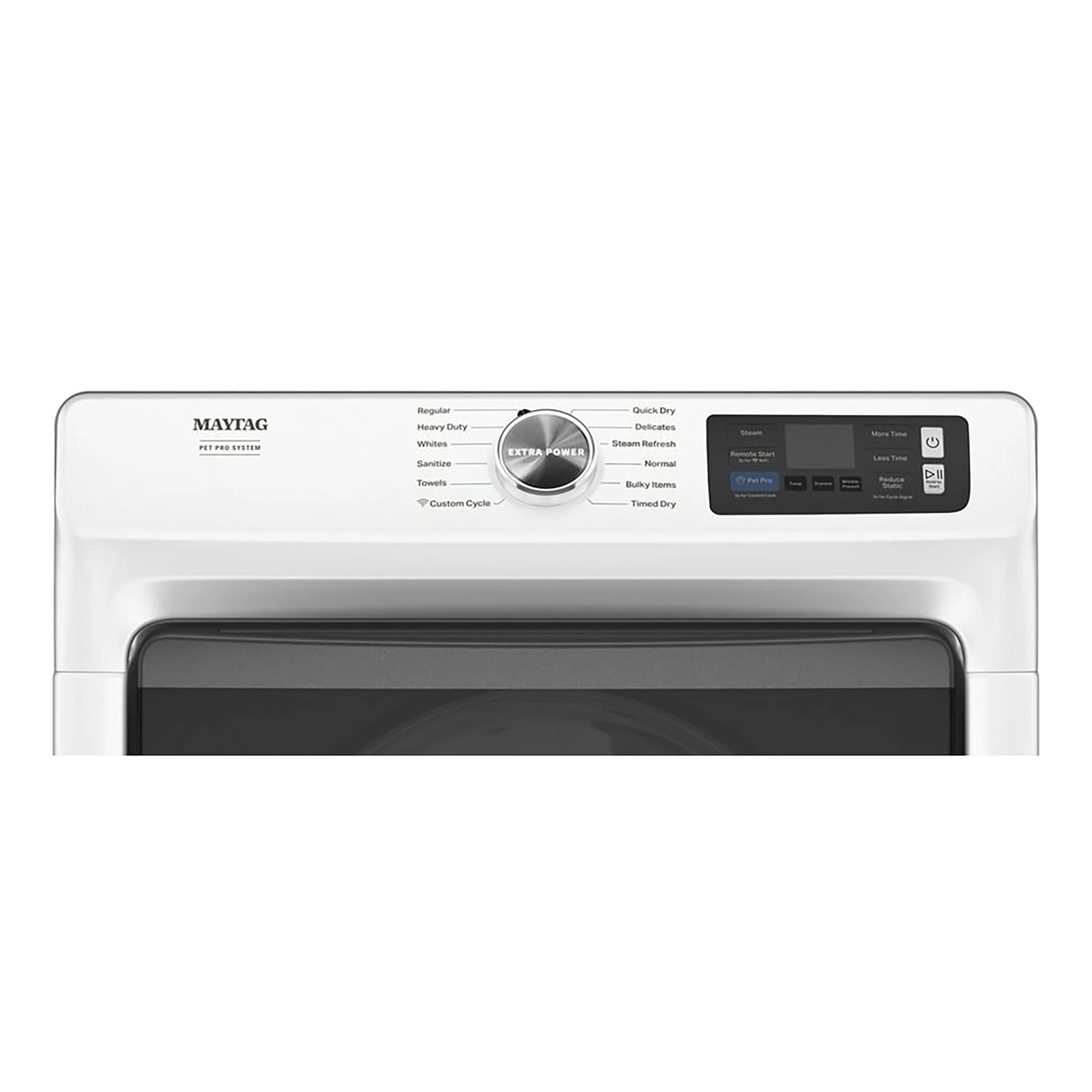 Maytag White Electric Dryer with Pet Pro (7.4 Cu.Ft.) - YMED7020RW - Image 5