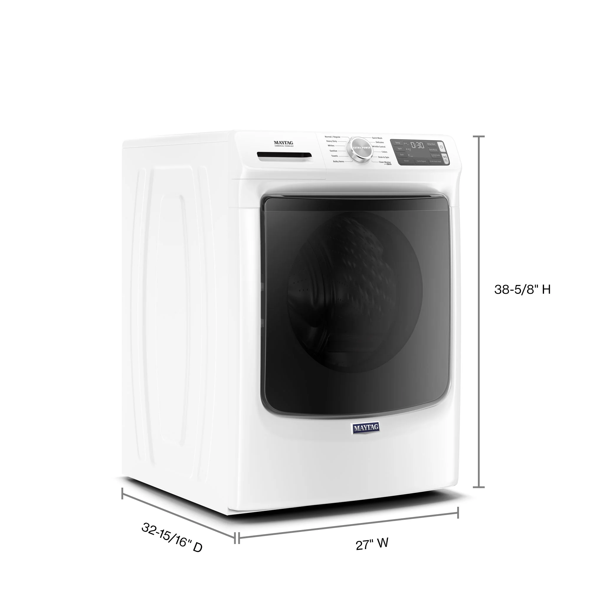 Maytag White Front Load Washer (5.5 cu.ft.) - MHW6630HW - Image 7