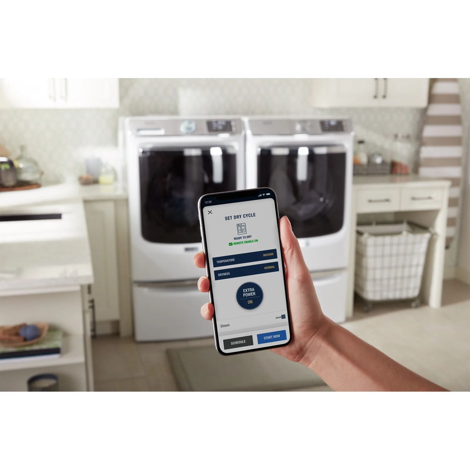 Maytag White Front-Load Washer (5.8 cu. ft.) & Gas Dryer (7.3 cu. ft.) - MHW8630HW/MGD8630HW - Image 7