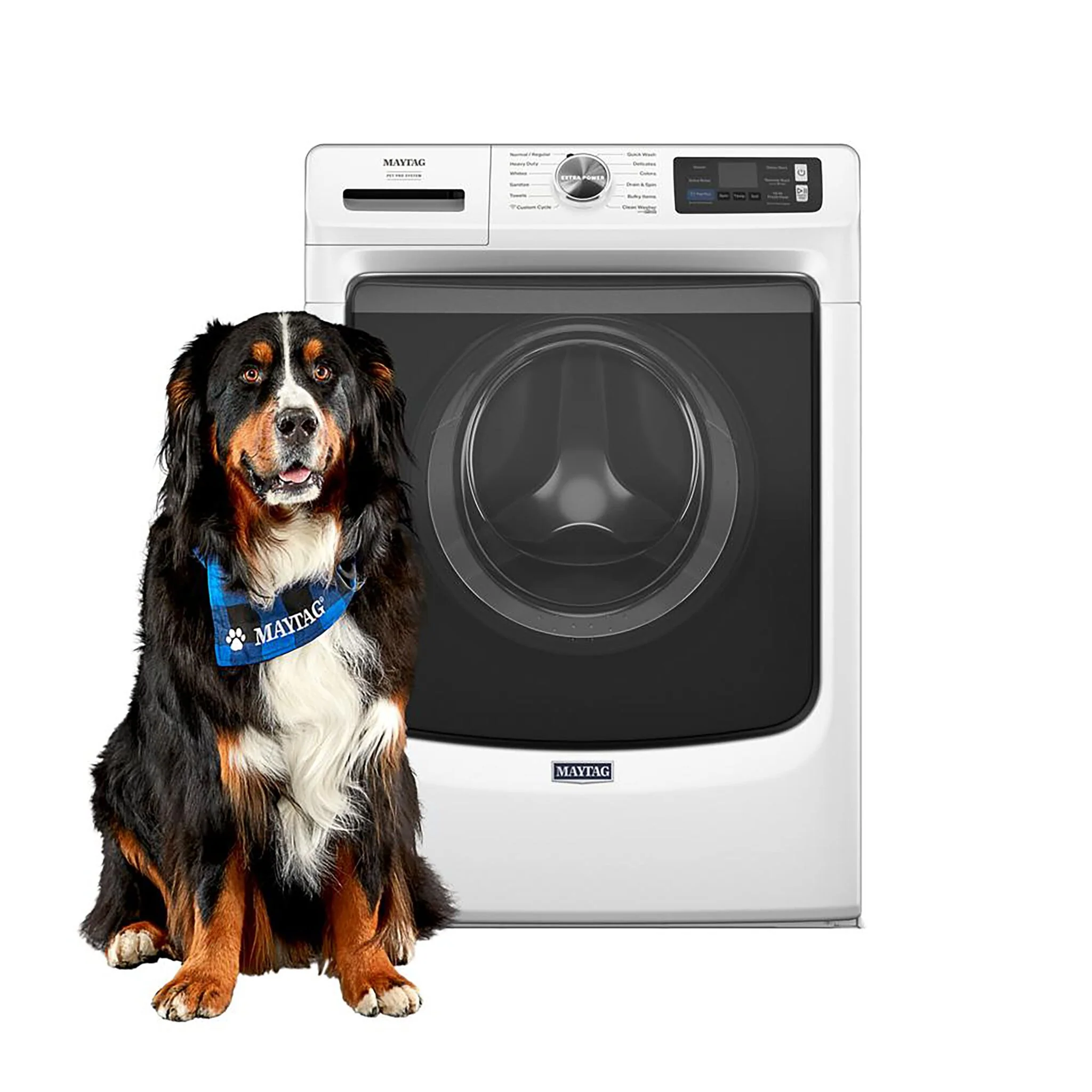 Maytag White Front-Load Washer with Pet Pro (5.8 Cu.Ft.) - MFW7020RW - Image 2