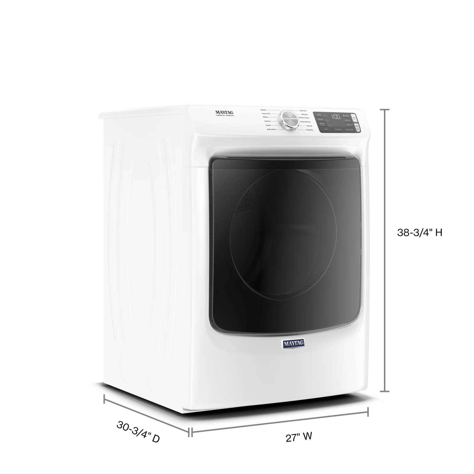 Maytag White Gas Dryer (7.3 Cu. Ft.) - MGD6630HW - Image 4