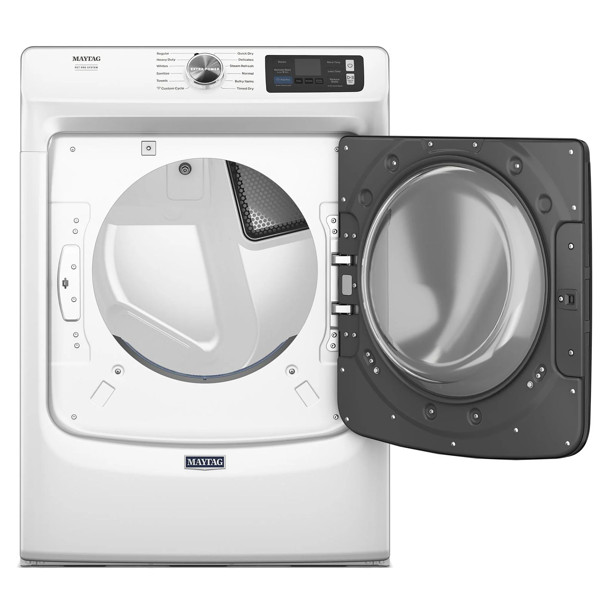 Maytag White Gas Dryer with Pet Pro (7.4 Cu.Ft.) - MGD7020RW - Image 3