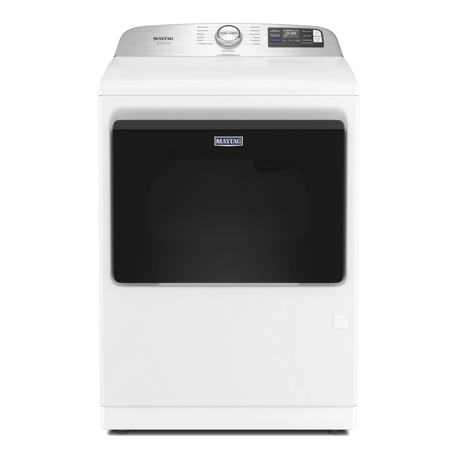 Maytag White Gas Dryer with Pet Pro (7.4 cu.ft.) - MGD7205RW