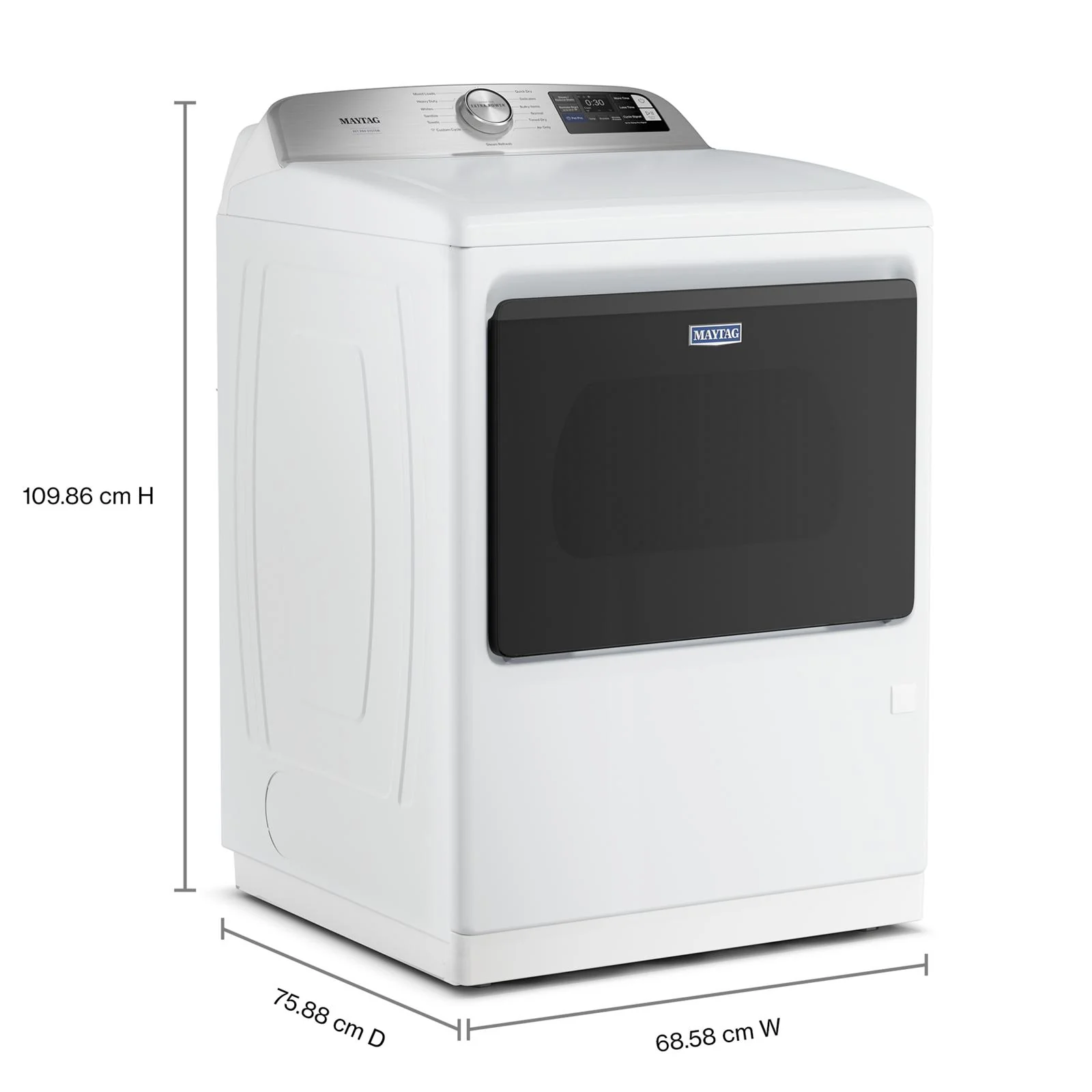 Maytag White Gas Dryer with Pet Pro (7.4 cu.ft.) - MGD7205RW - Image 4
