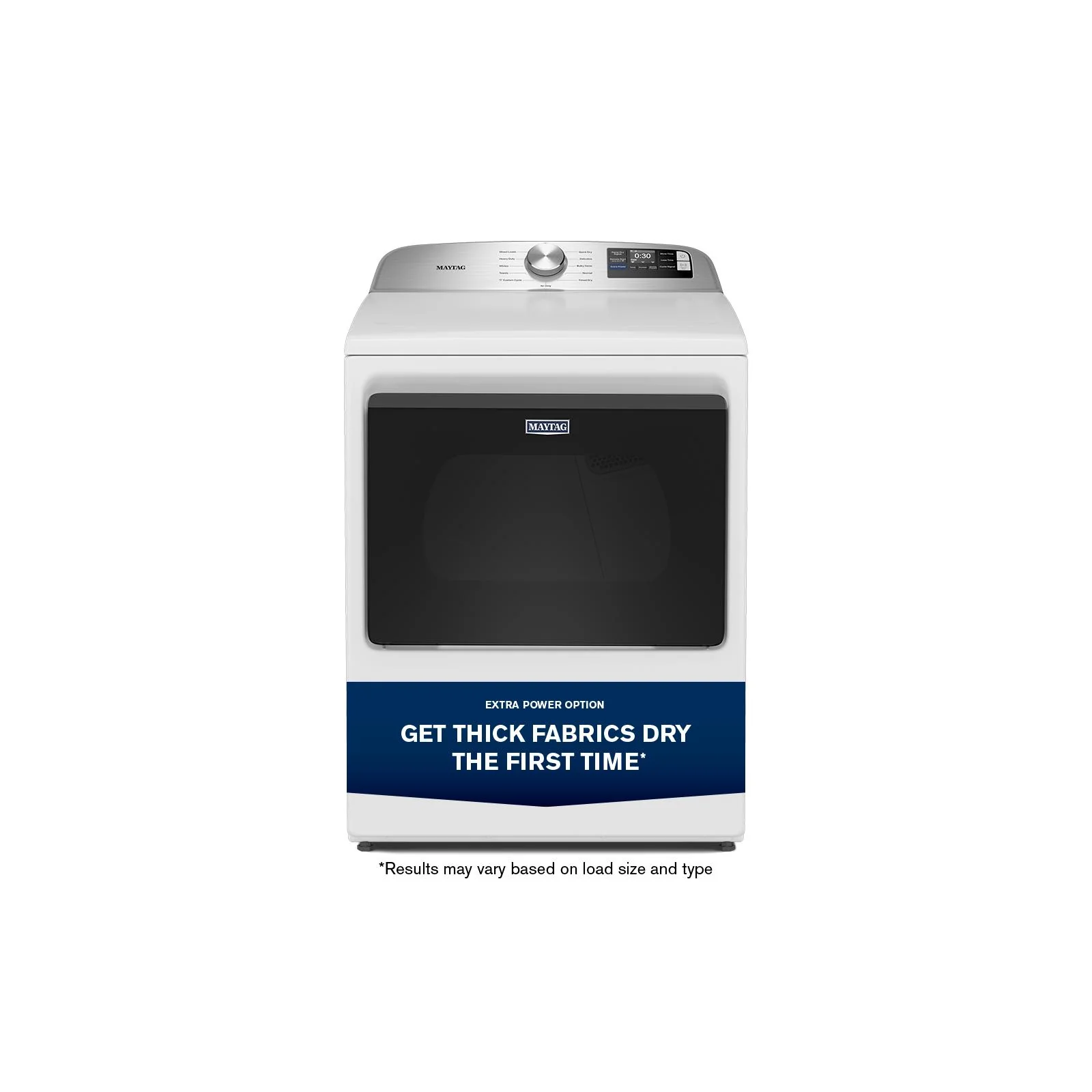 Maytag White Smart Electric Dryer (7.4 Cu. Ft.) with Extra Power Option - YMED6205RW - Image 10
