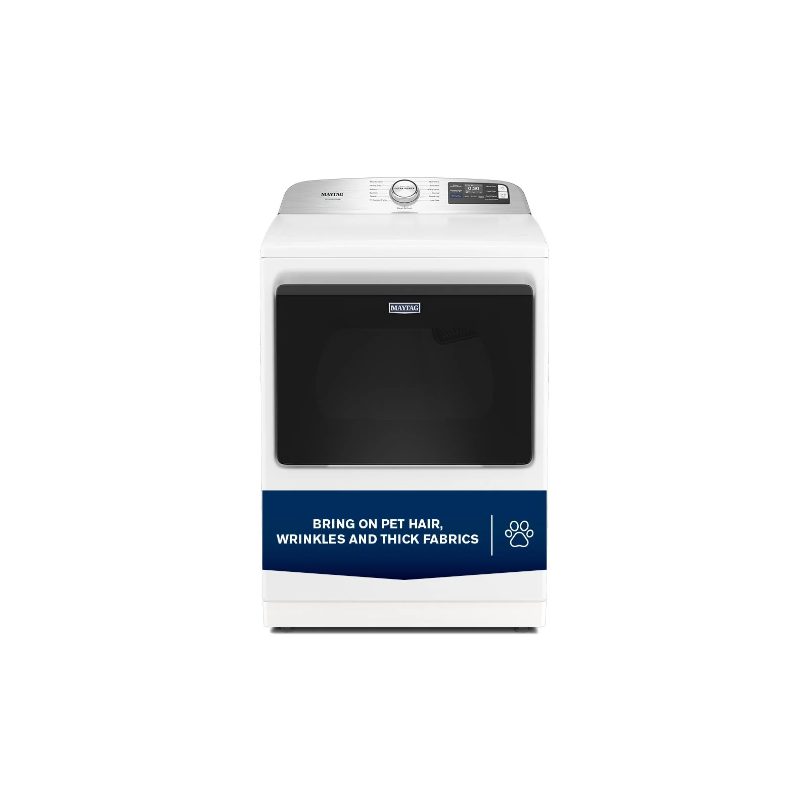 Maytag White Smart Electric Dryer (7.4 Cu. Ft.) with Pet Pro System - YMED7205RW - Image 14