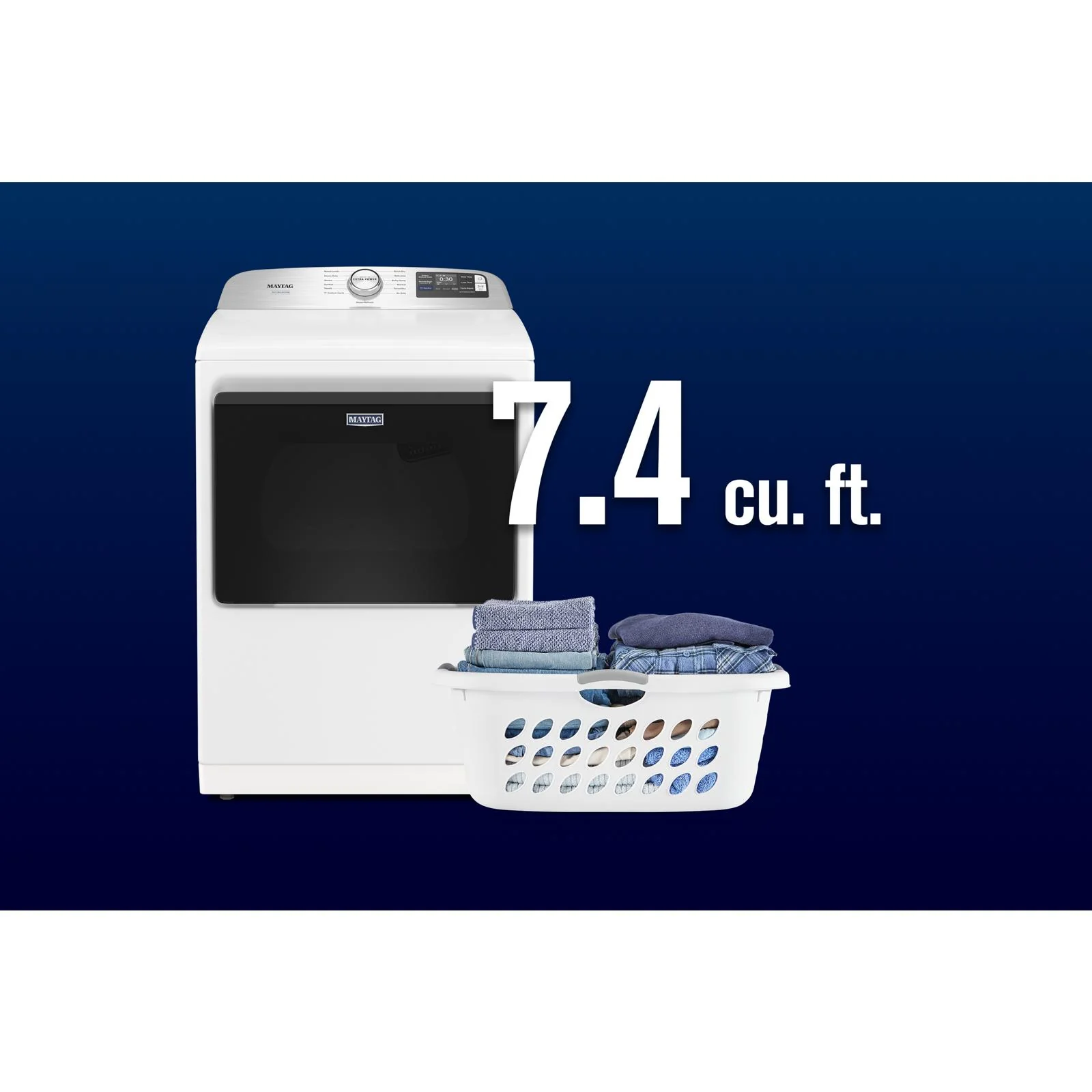 Maytag White Smart Electric Dryer (7.4 Cu. Ft.) with Pet Pro System - YMED7205RW - Image 8