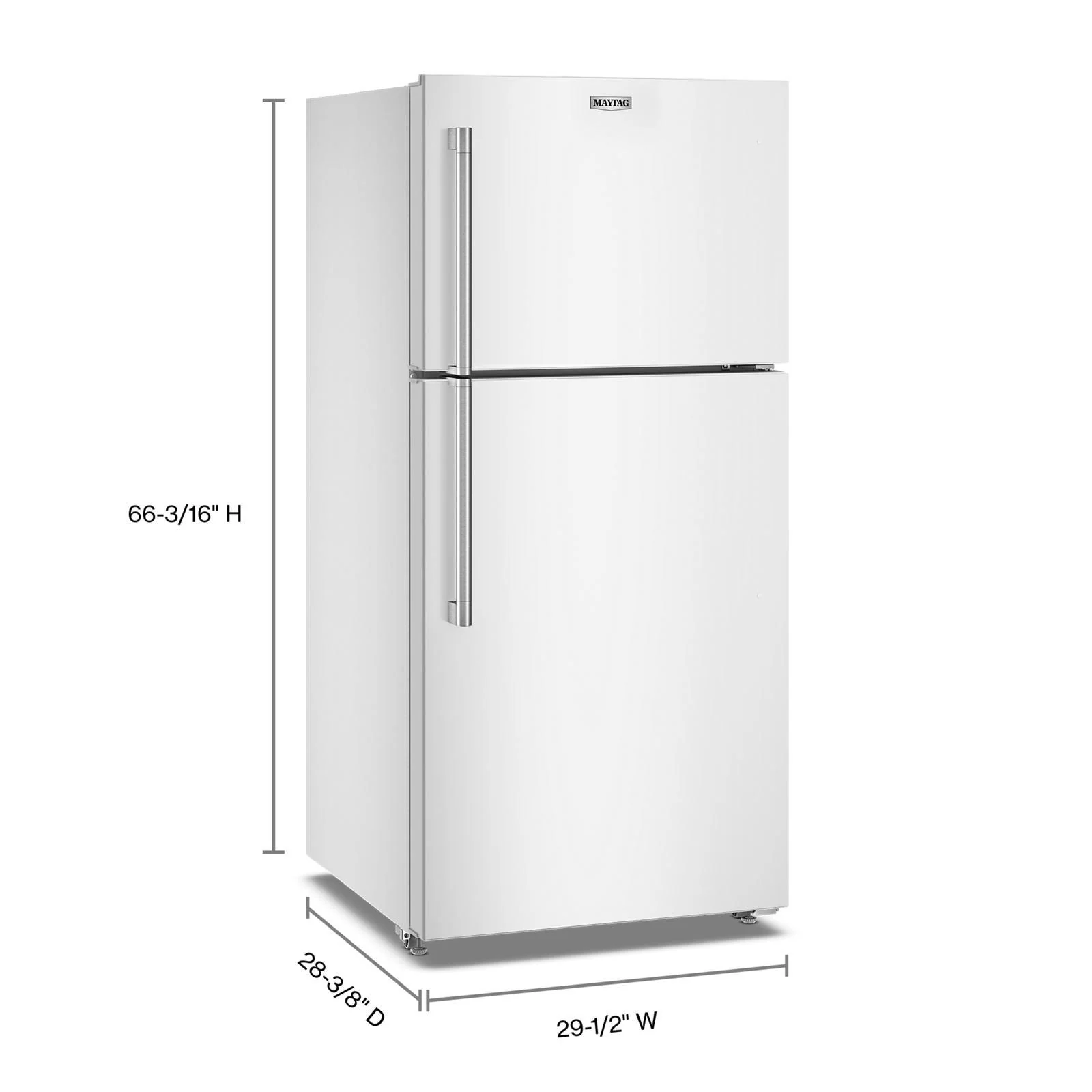 Maytag 30 " 19.3 Cu. Ft. White Top-Freezer Refrigerator - MRTX5119SW - Image 7