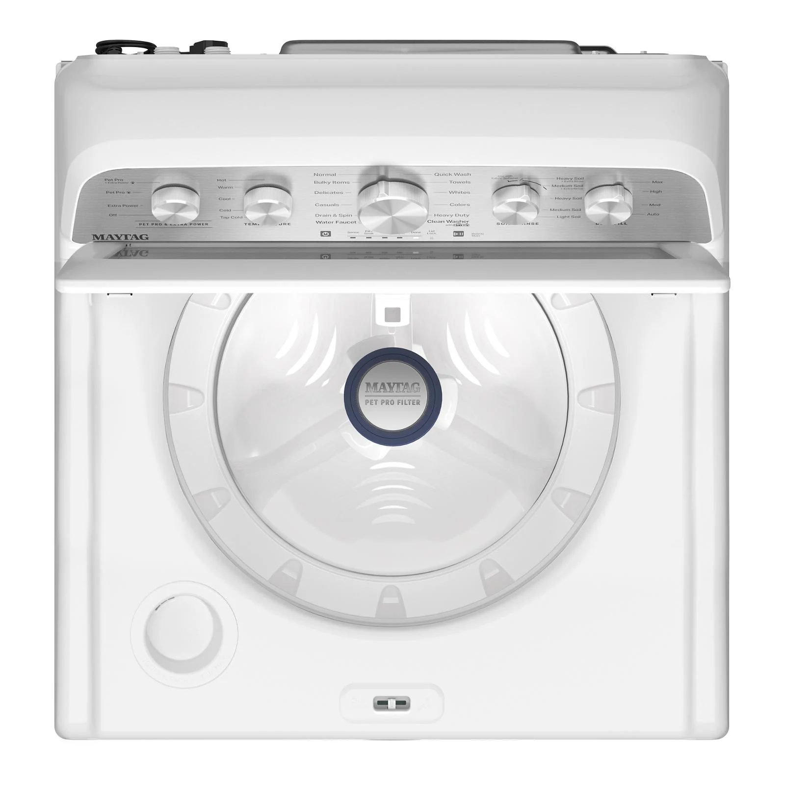 Maytag White Top Load Agitator Washer (5.4 Cu. Ft. IEC) with Extra Power and Pet Pro Option - MTW5605RW - Image 4