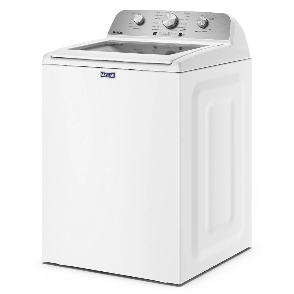 Maytag White Top Load Agitator Washer (5.4 Cu. Ft. IEC) with Extra Power Cycle - MTW5205TW - Image 3