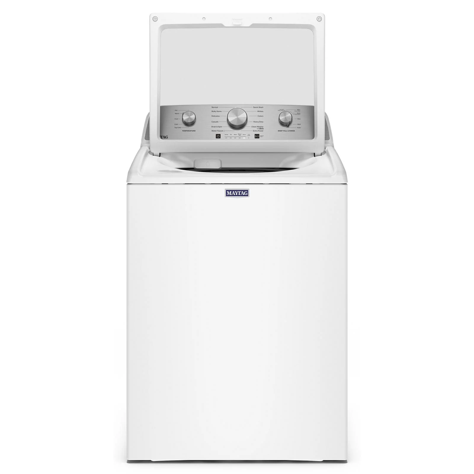 Maytag White Top Load Agitator Washer (5.4 Cu. Ft. IEC) with Extra Power Cycle - MTW5205TW - Image 4