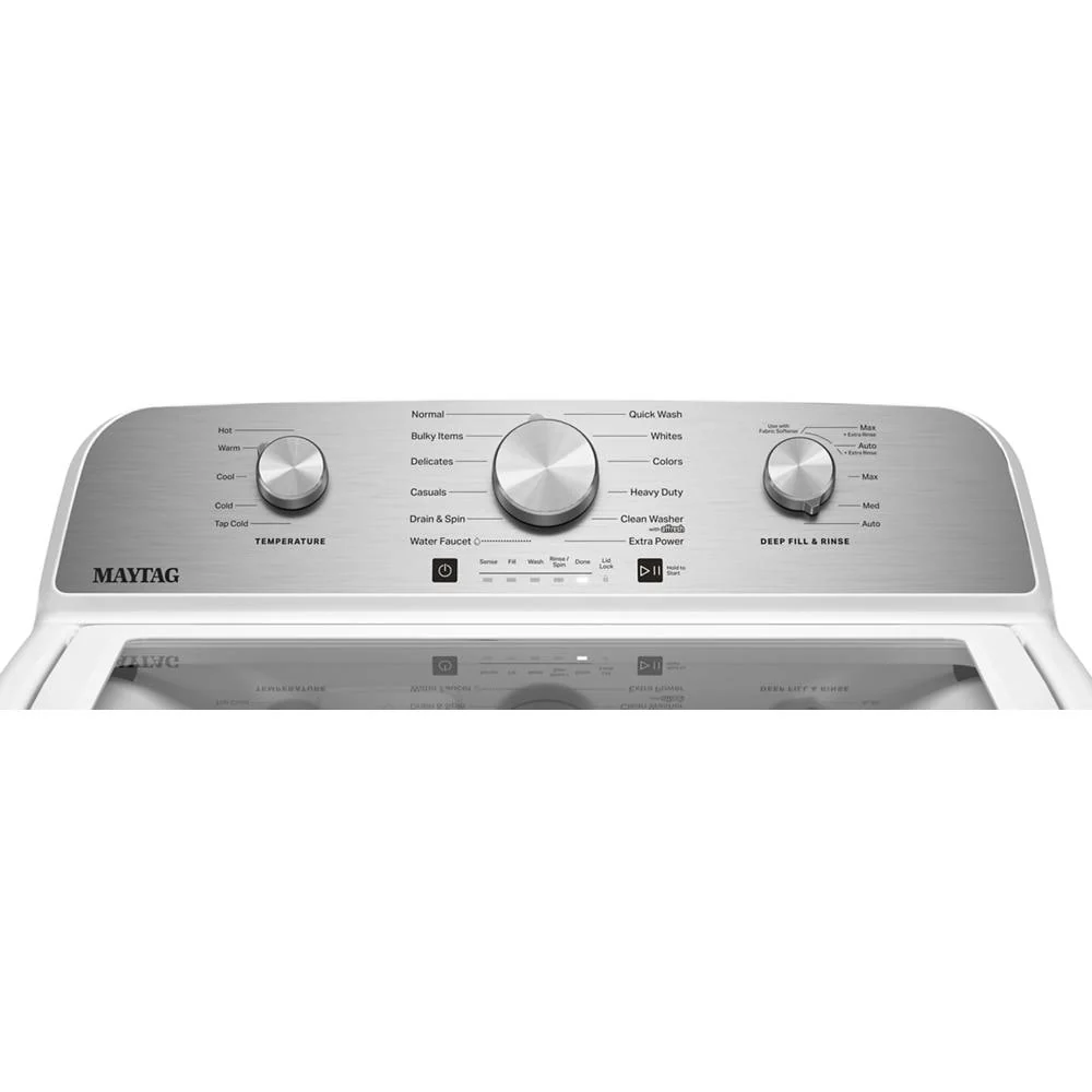 Maytag White Top Load Agitator Washer (5.4 Cu. Ft. IEC) with Extra Power Cycle - MTW5205TW - Image 6