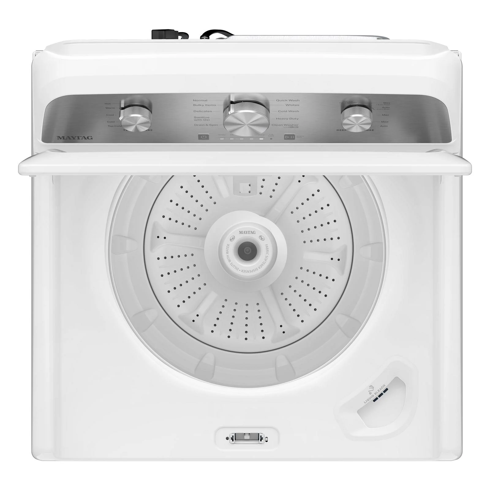 Maytag White Top Load Washer (4.8 Cu. Ft. IEC) with Deep Fill Option - MTW4205SW - Image 4