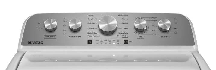 Maytag White Top Load Washer with Deep Fill - (5.2 cu. ft.) - MVW5035MW - Image 4
