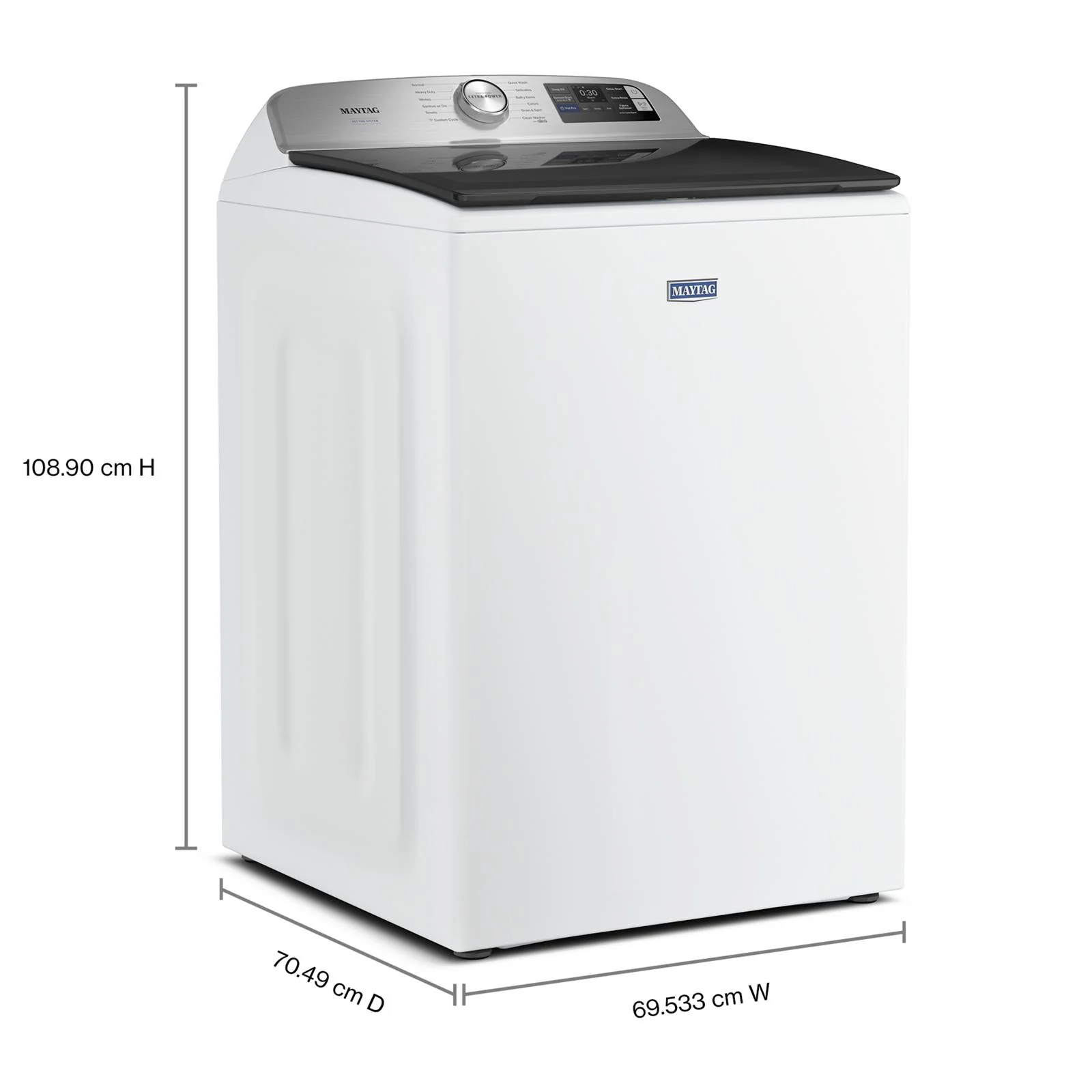 Maytag White Top-Load Washer with Pet Pro (6 cu.ft.) - MTW7205RW - Image 3