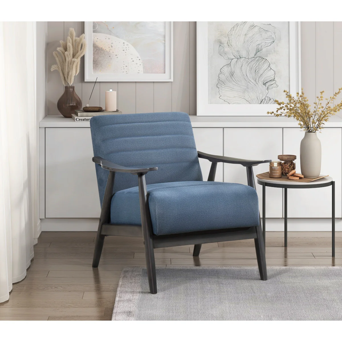 Medici Accent Chair - Blue - Image 2