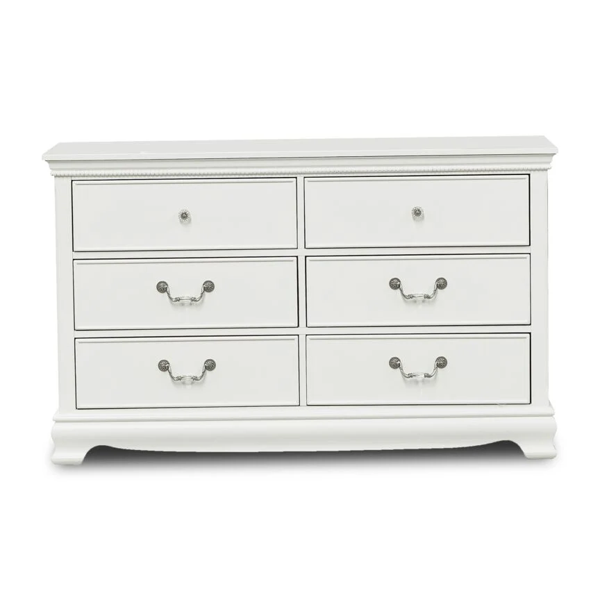 Melanie 6-Drawer Dresser - White - Image 5