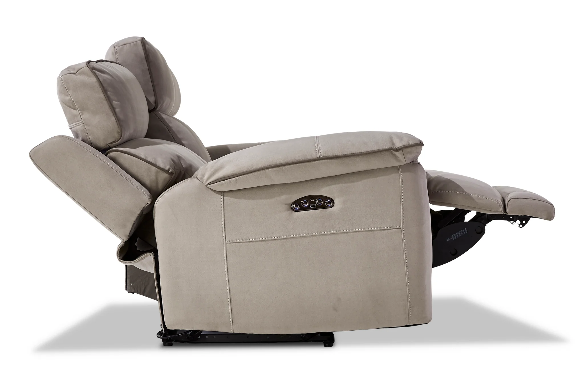 Memphis Dual Power Reclining Sofa - Silver Grey - Image 5