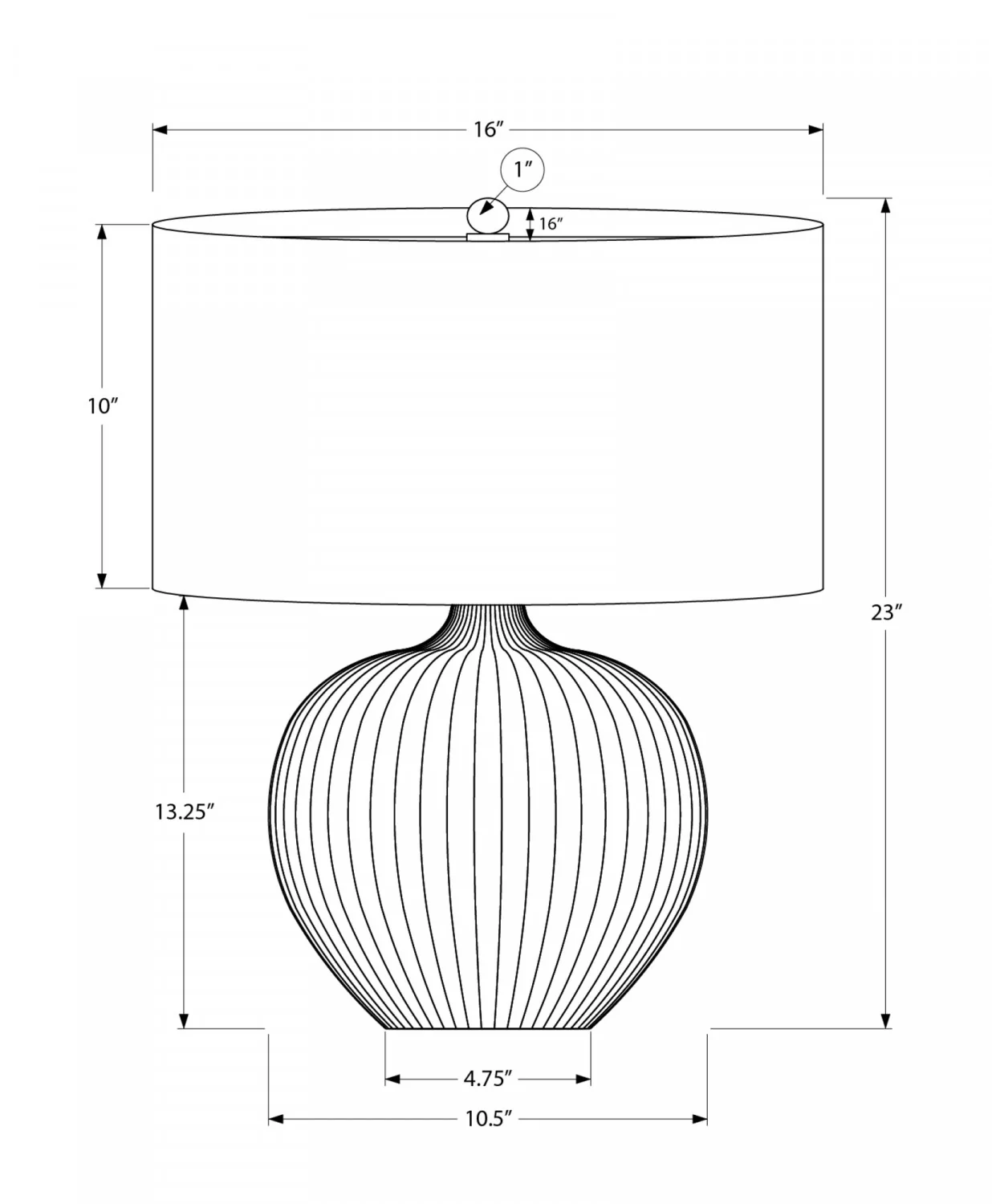 Mercer Table Lamp - Black - Image 3