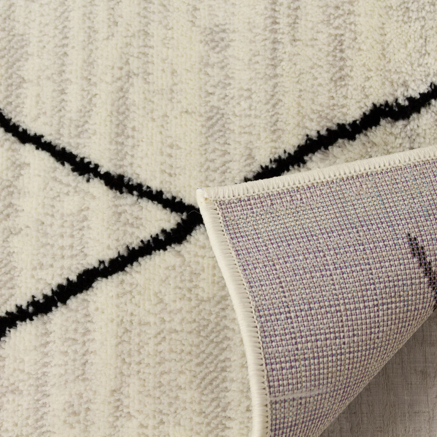 Meridian Pen-Drawn Trellis Lines Area Rug - 5' X 8' - Grey - Image 6