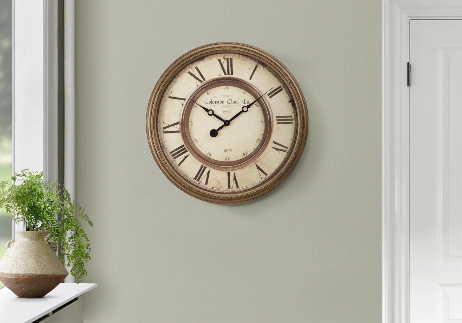 Meridian Clock - Brown - Image 2