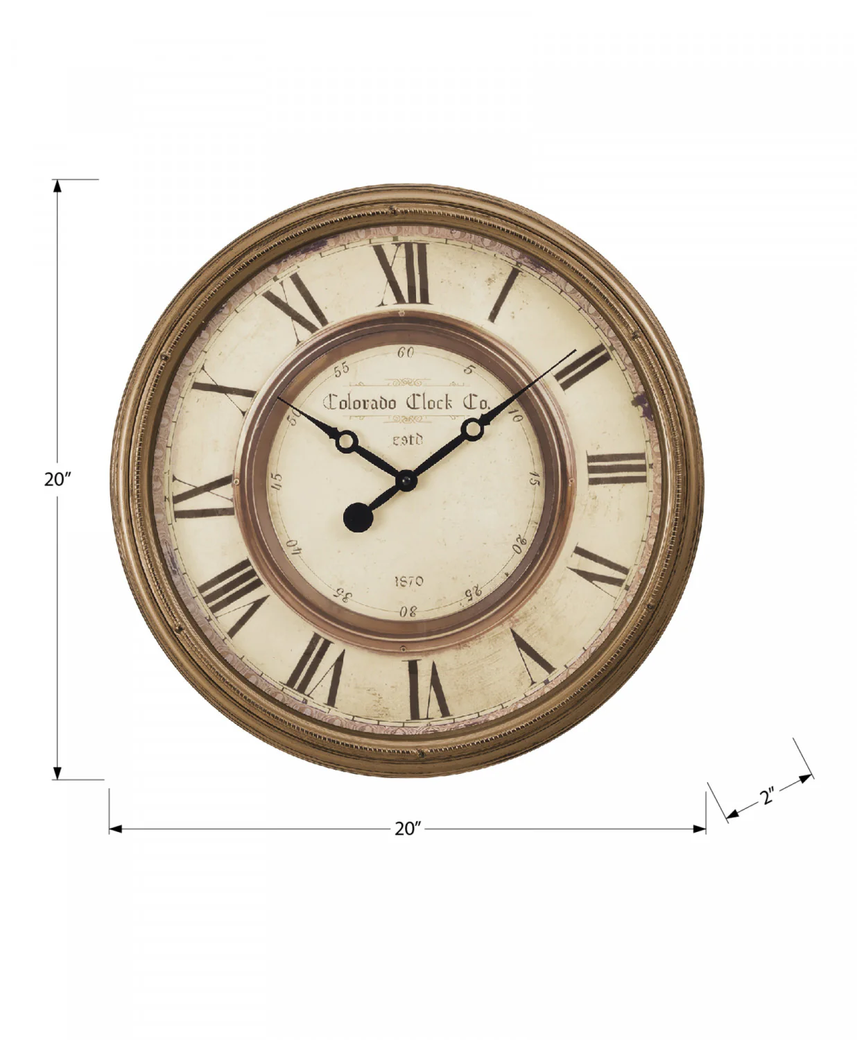 Meridian Clock - Brown - Image 3