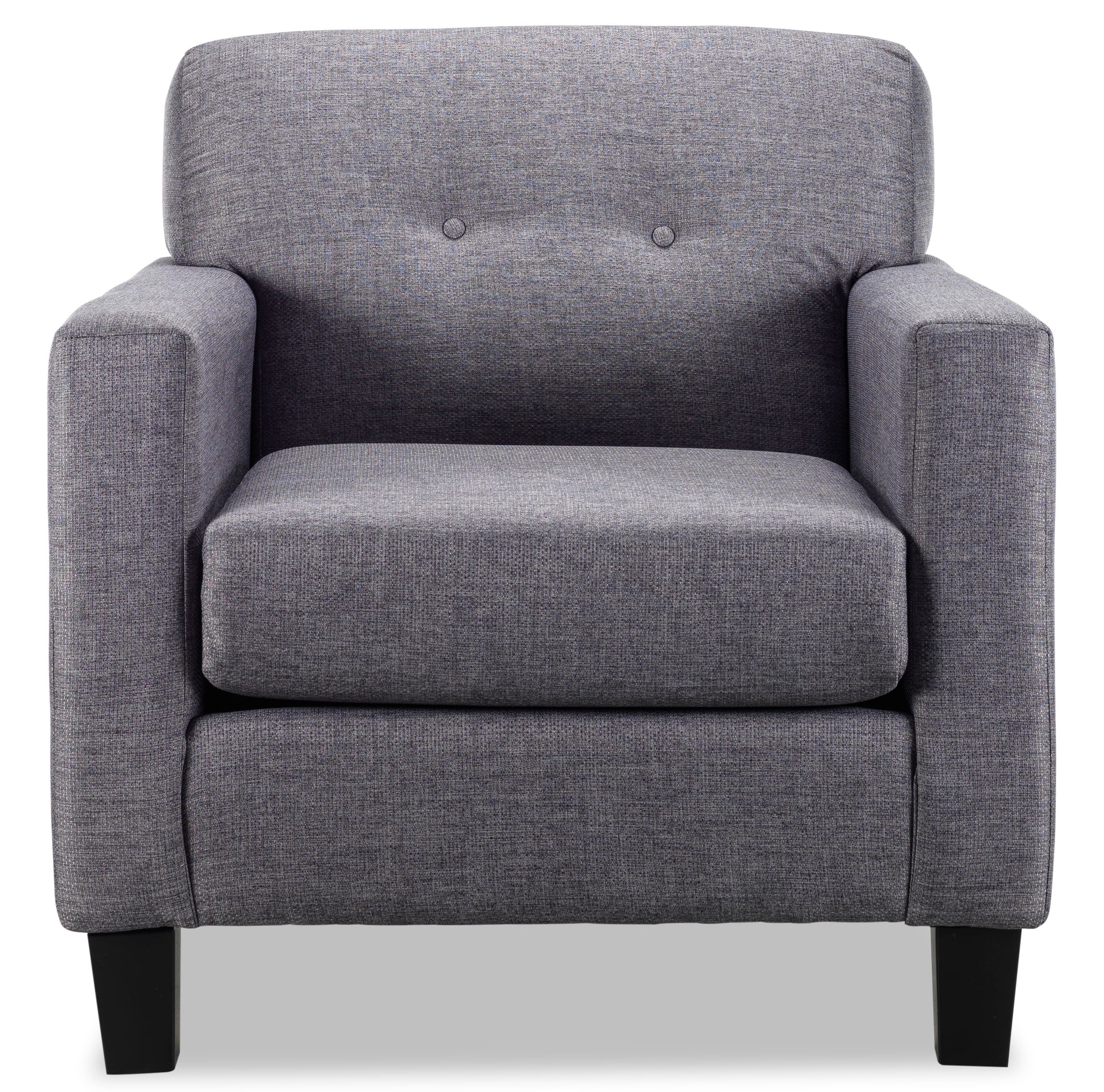 Merlin Sofa, Loveseat and Chair Set - Grey - Image 4