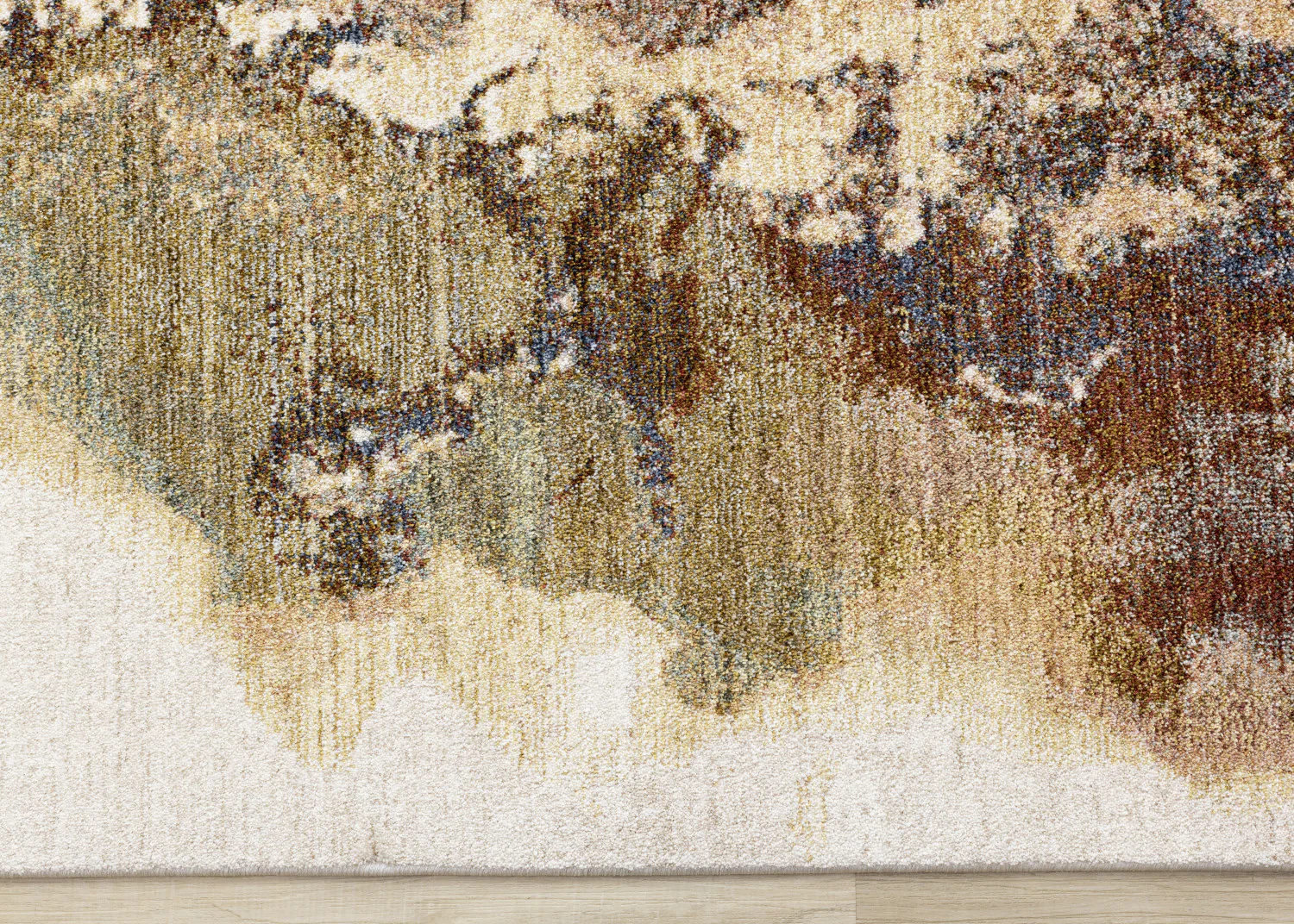 Micah Modern Galaxy Area Rug - 5' X 8' - Cream/Grey/Blue - Image 9