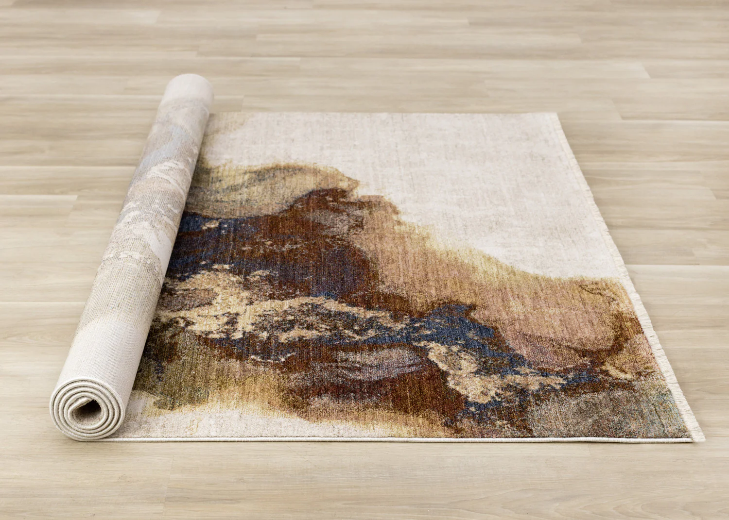 Micah Modern Galaxy Area Rug - 8' X 11' - Cream/Grey/Blue - Image 8