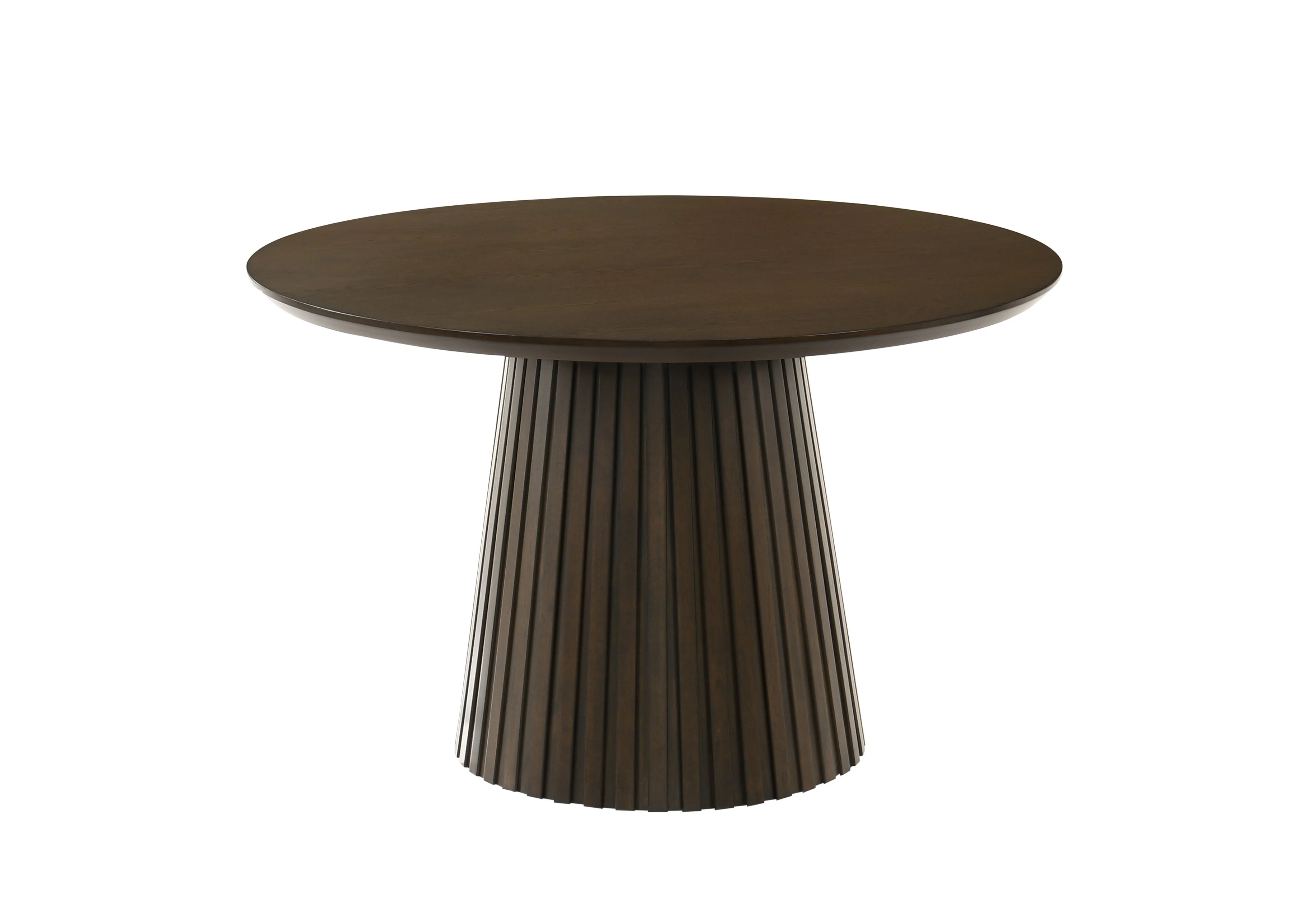 Mikael 5-Piece Round Dining Set - Grey, Weathered Oak - Image 3