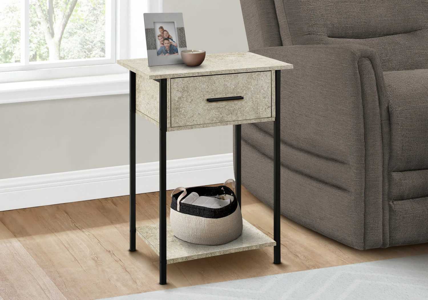 Miko Side Table - Cream Stone - Image 2
